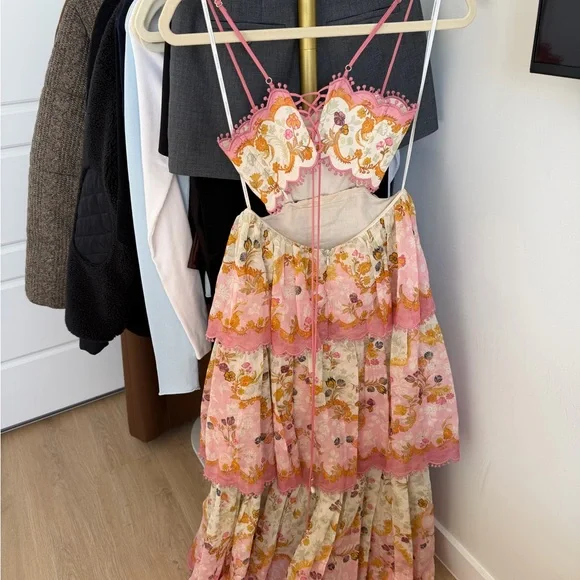 Zimmermann Laurel Frill Midi dress - Picture 4 of 6